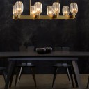 Loft Industry Modern - Glass Bob Line Chandelier